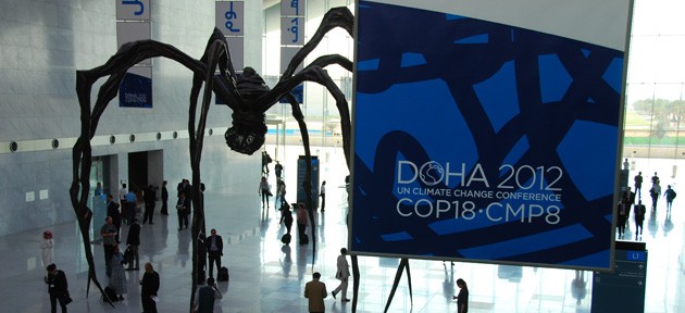 <p>The interior of the conference hall in Doha, Qatar. Photo credit: WRI/Michael Oko</p>
