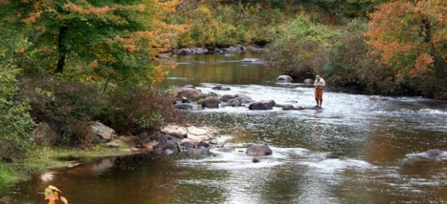 <p>A tributary of the Crooked River. Photo credit: John Gunn, Manomet Center for Conservation Sciences</p>
